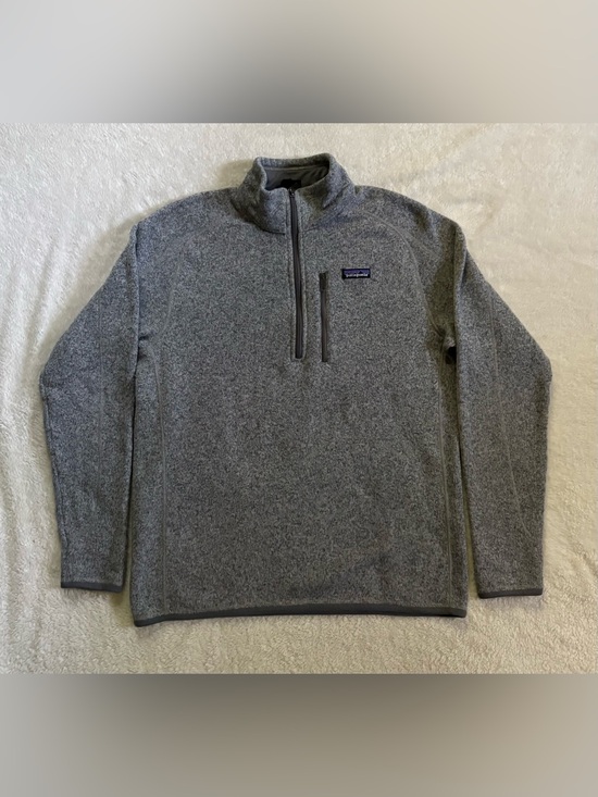 Patagonia Other - Patagonia Better Sweater Men’s Large Heather Grey Half Zip Fleece Jacket